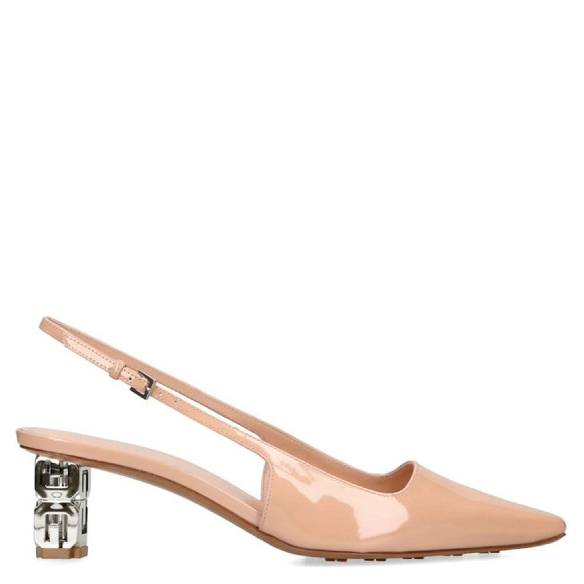 Beige Calfskin Pumps