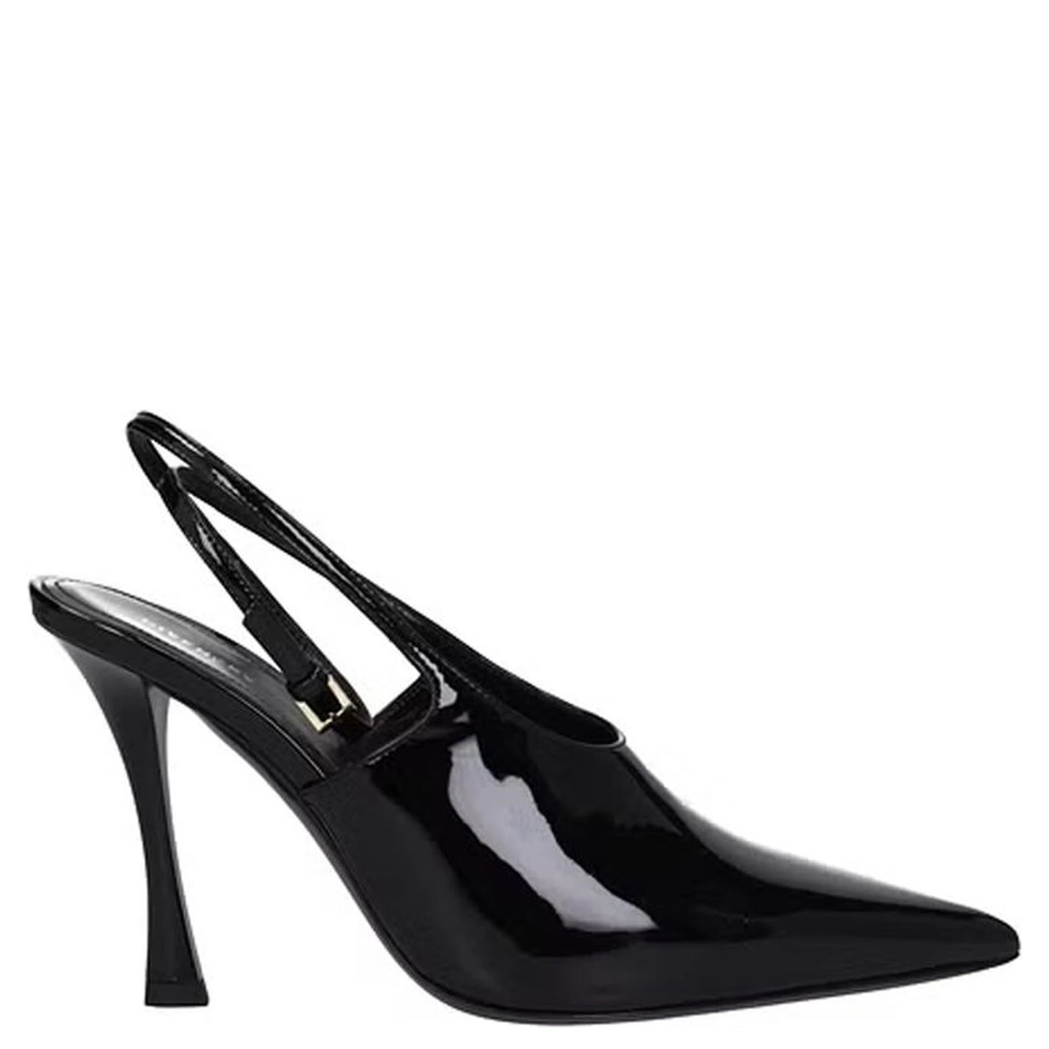 Black Calfskin High Heel Pumps