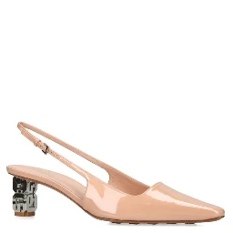 Beige Calfskin Pumps