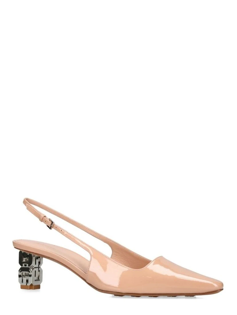 Beige Calfskin Pumps