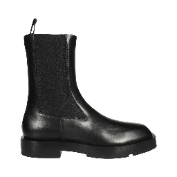 Black Calfskin Chelsea Boots