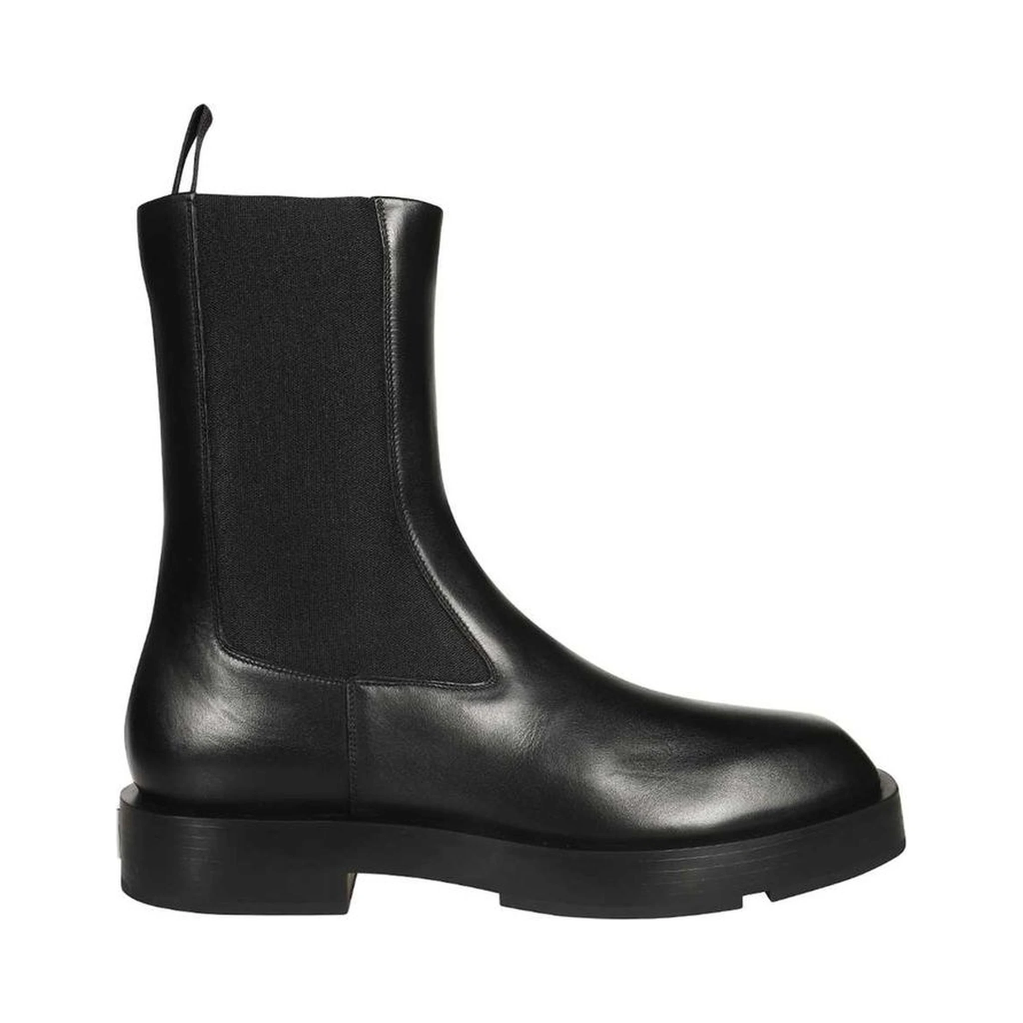 Black Calfskin Chelsea Boots