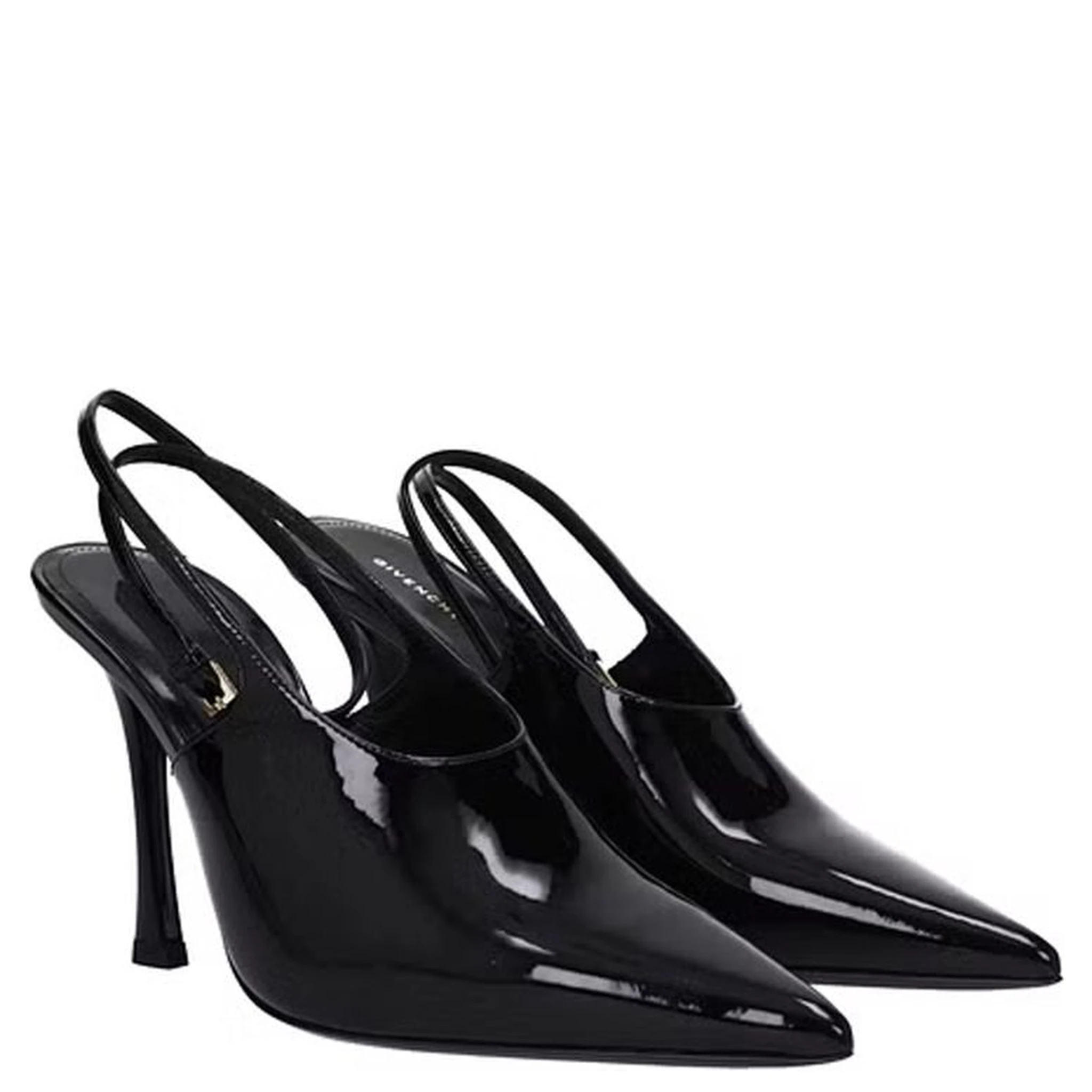 Black Calfskin High Heel Pumps