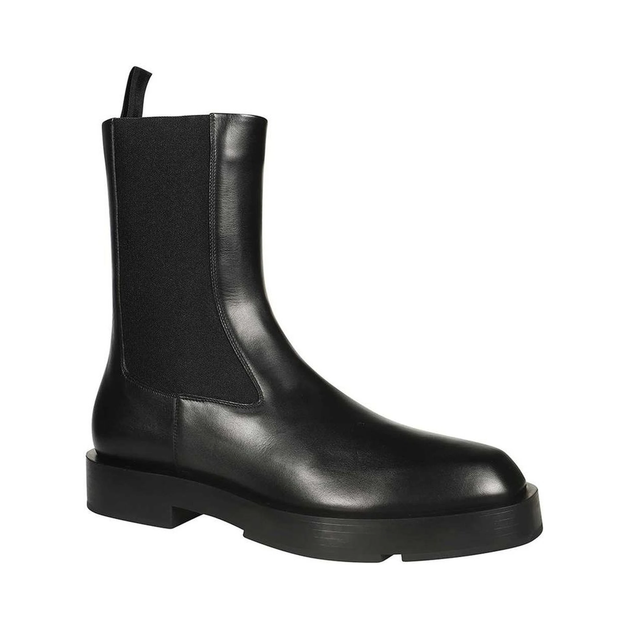 Black Calfskin Chelsea Boots
