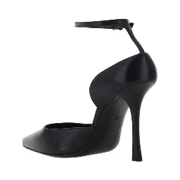 Black Lamb Leather Pumps