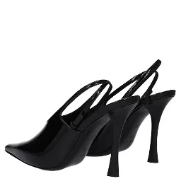 Black Calfskin High Heel Pumps