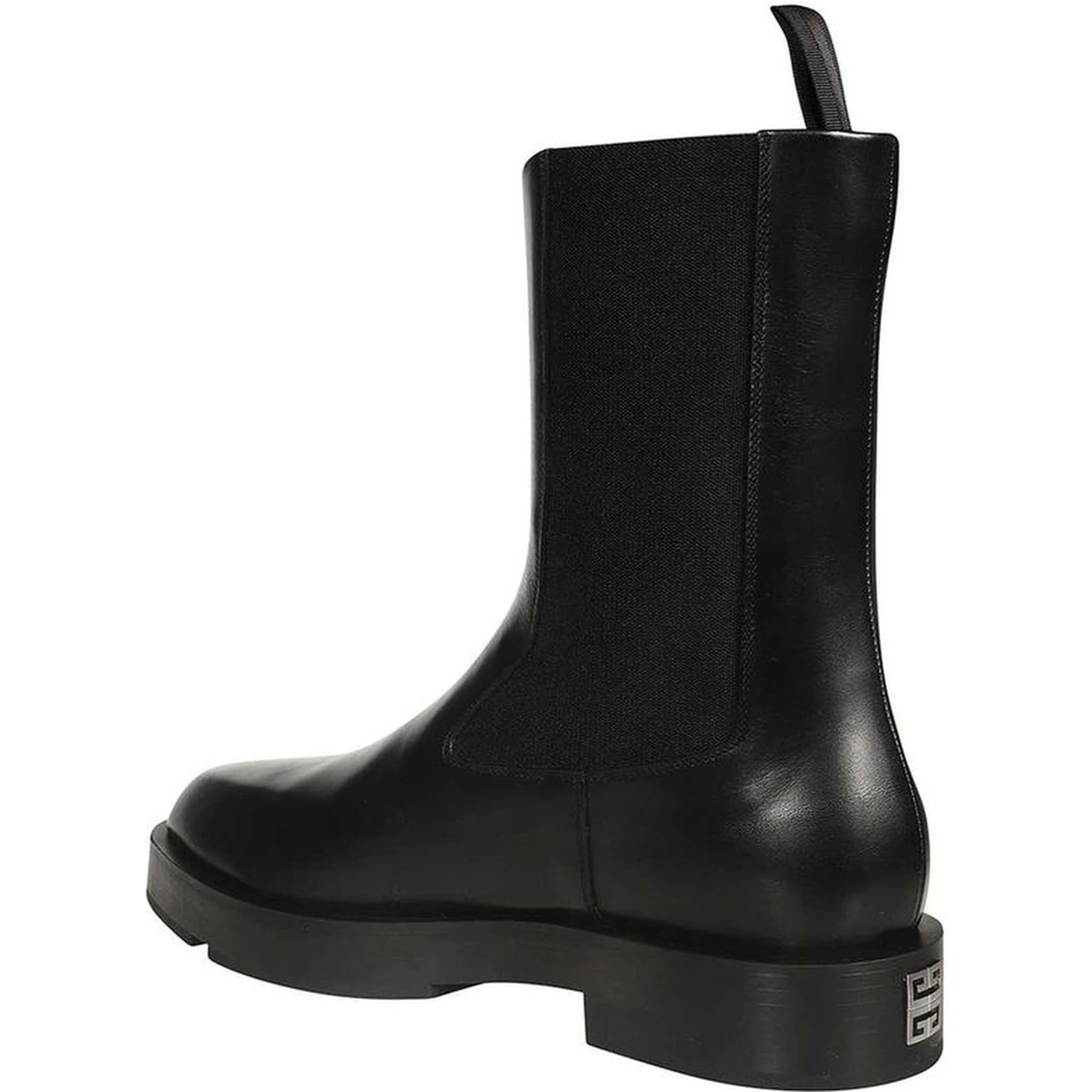 Black Calfskin Chelsea Boots