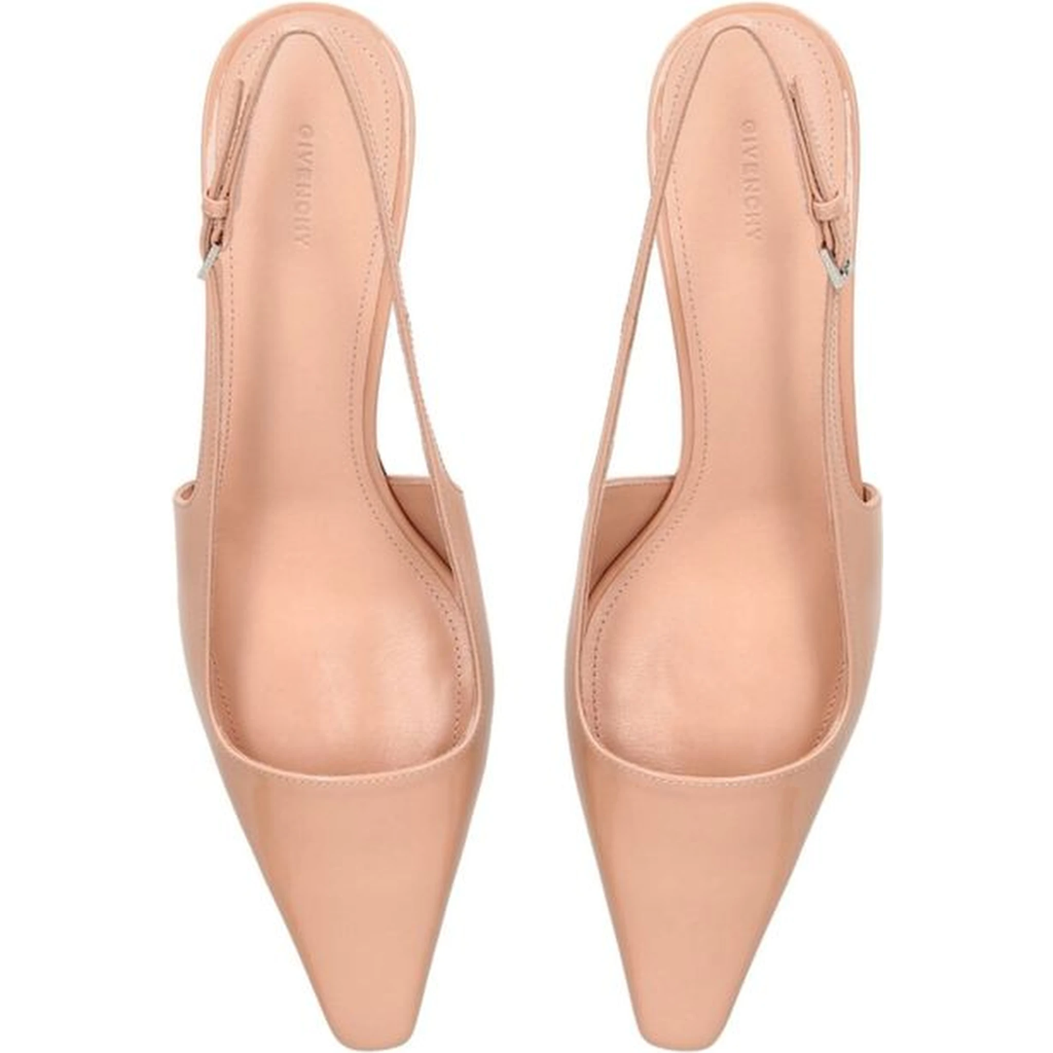 Beige Calfskin Pumps