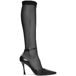 Black Lamb Leather Pumps