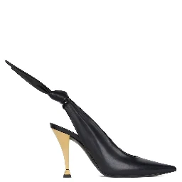 Black Calfskin High Heel Pumps