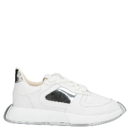 White Calfskin Chunky Sneakers