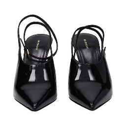 Black Calfskin High Heel Pumps