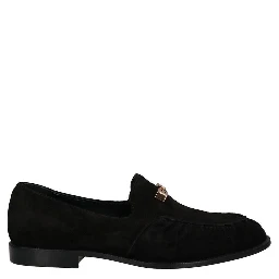 Black Calfskin Slip-On Loafers