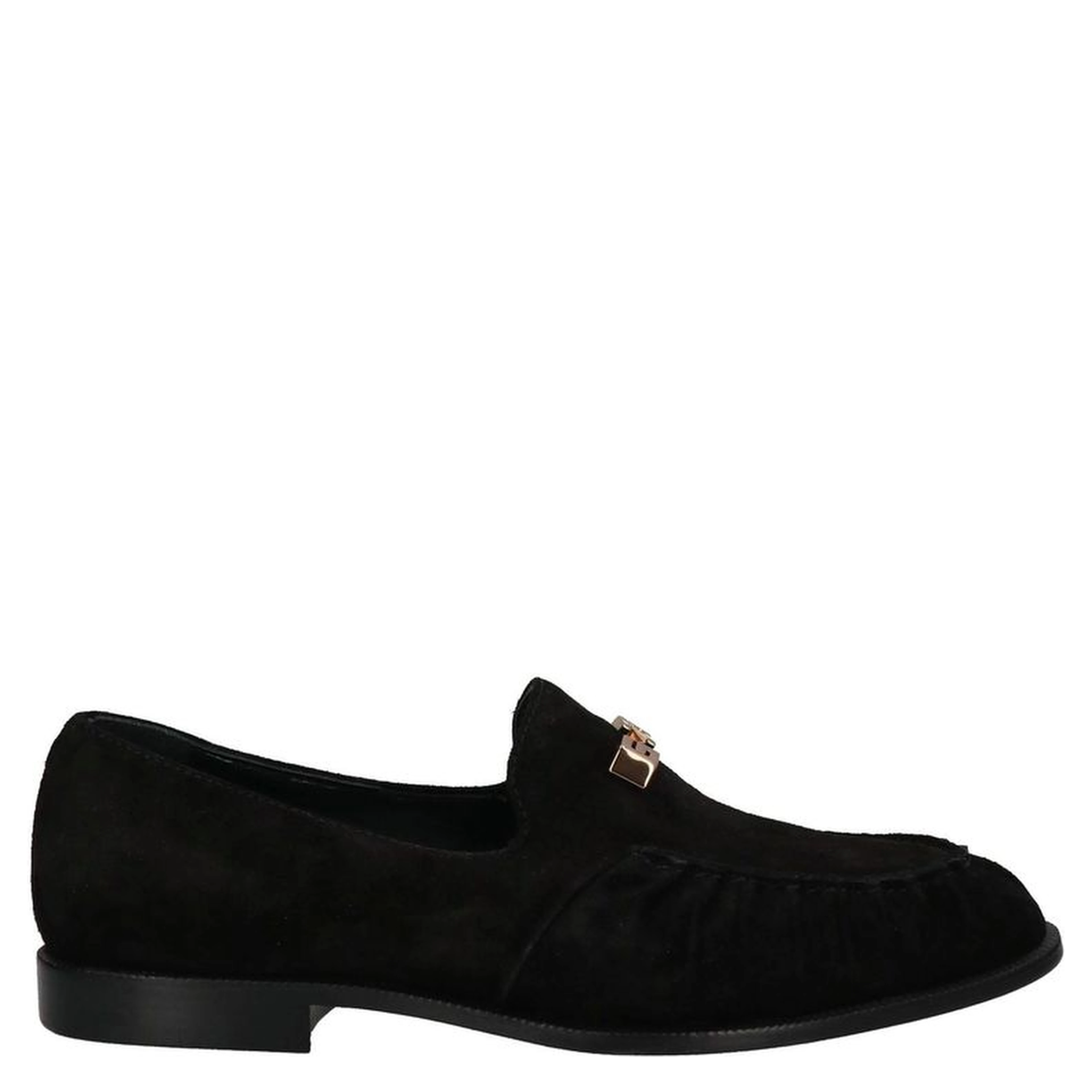 Black Calfskin Slip-On Loafers