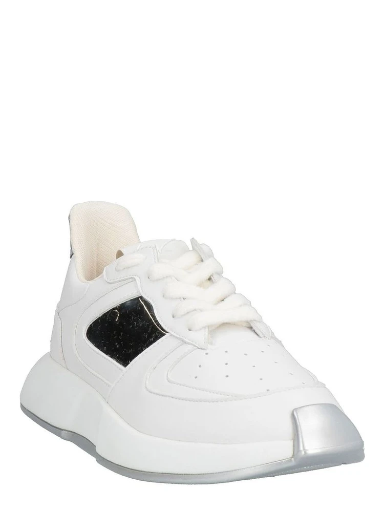 White Calfskin Chunky Sneakers alternative