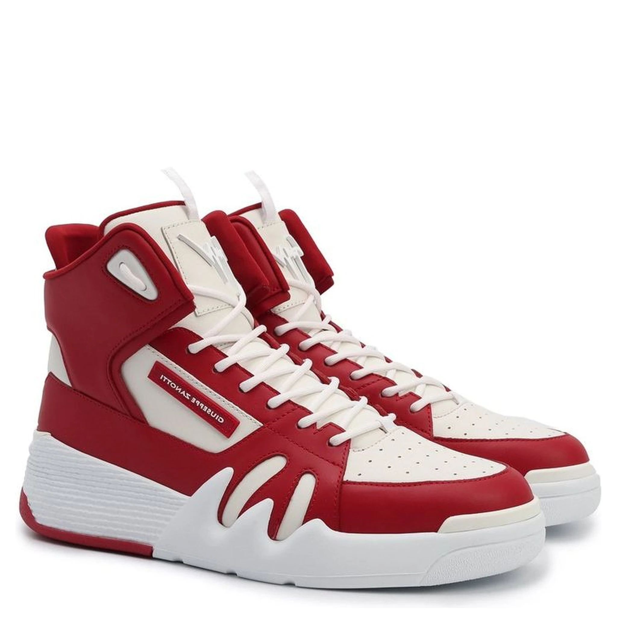 Multicolor Calfskin High Top Sneakers