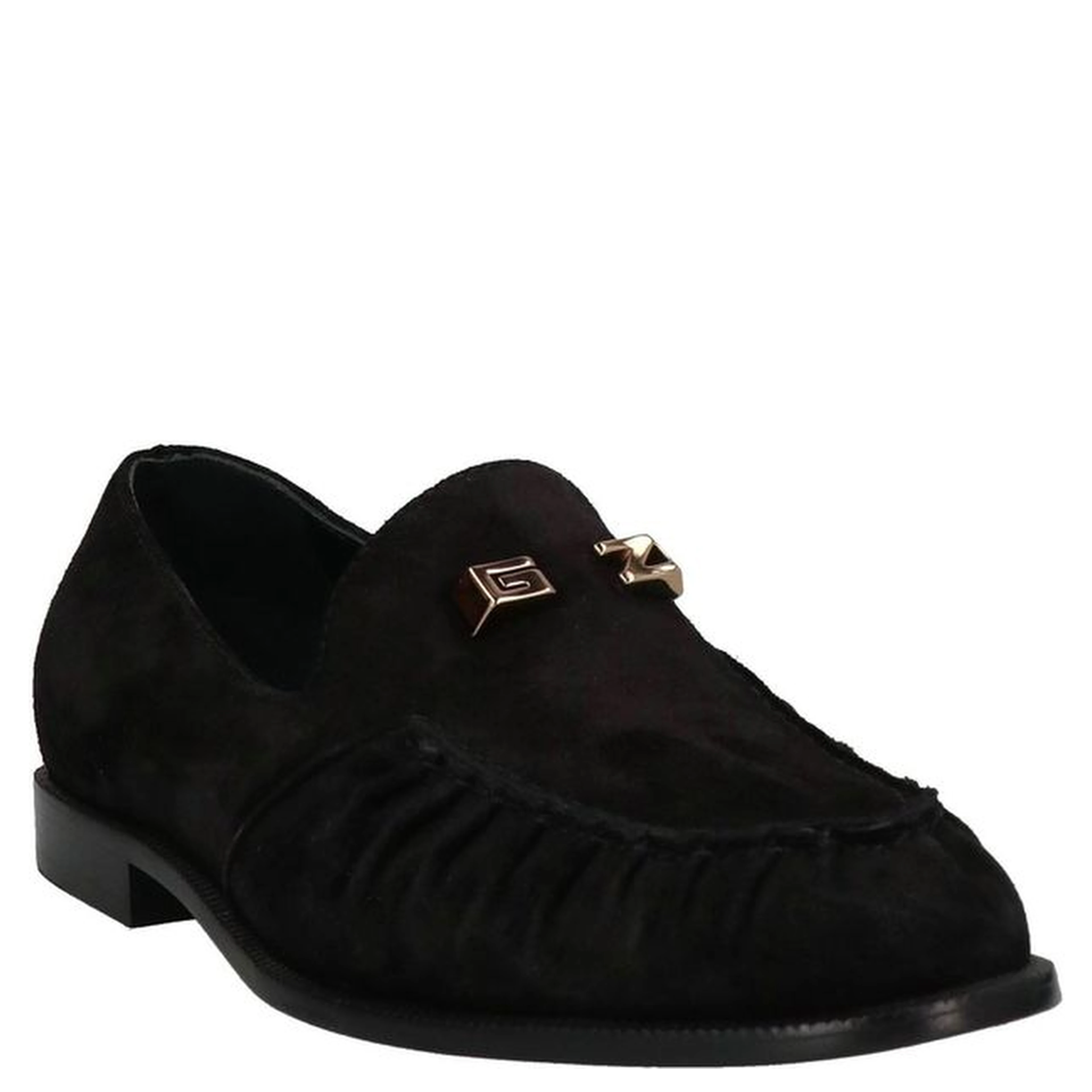 Black Calfskin Slip-On Loafers