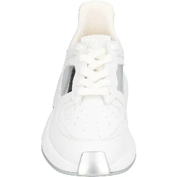 White Calfskin Chunky Sneakers