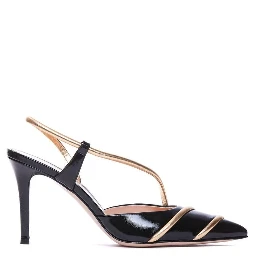 Black Lamb Leather High Heel Pumps