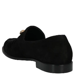Black Calfskin Slip-On Loafers