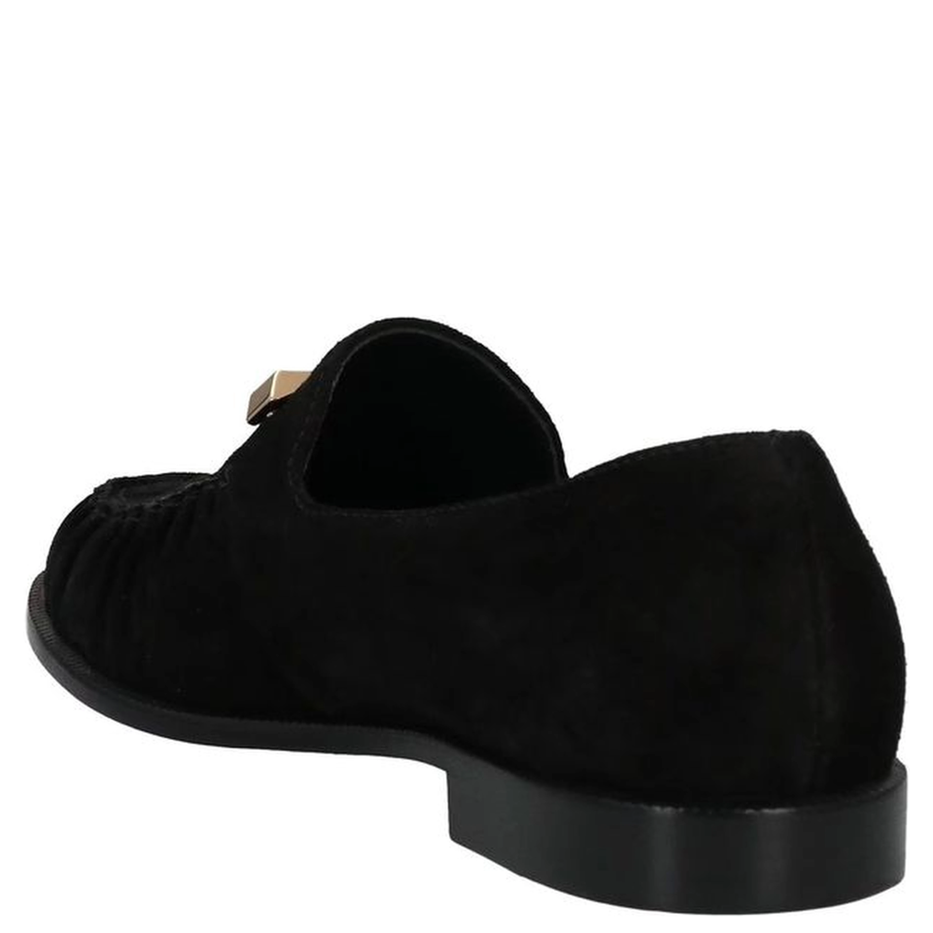 Black Calfskin Slip-On Loafers