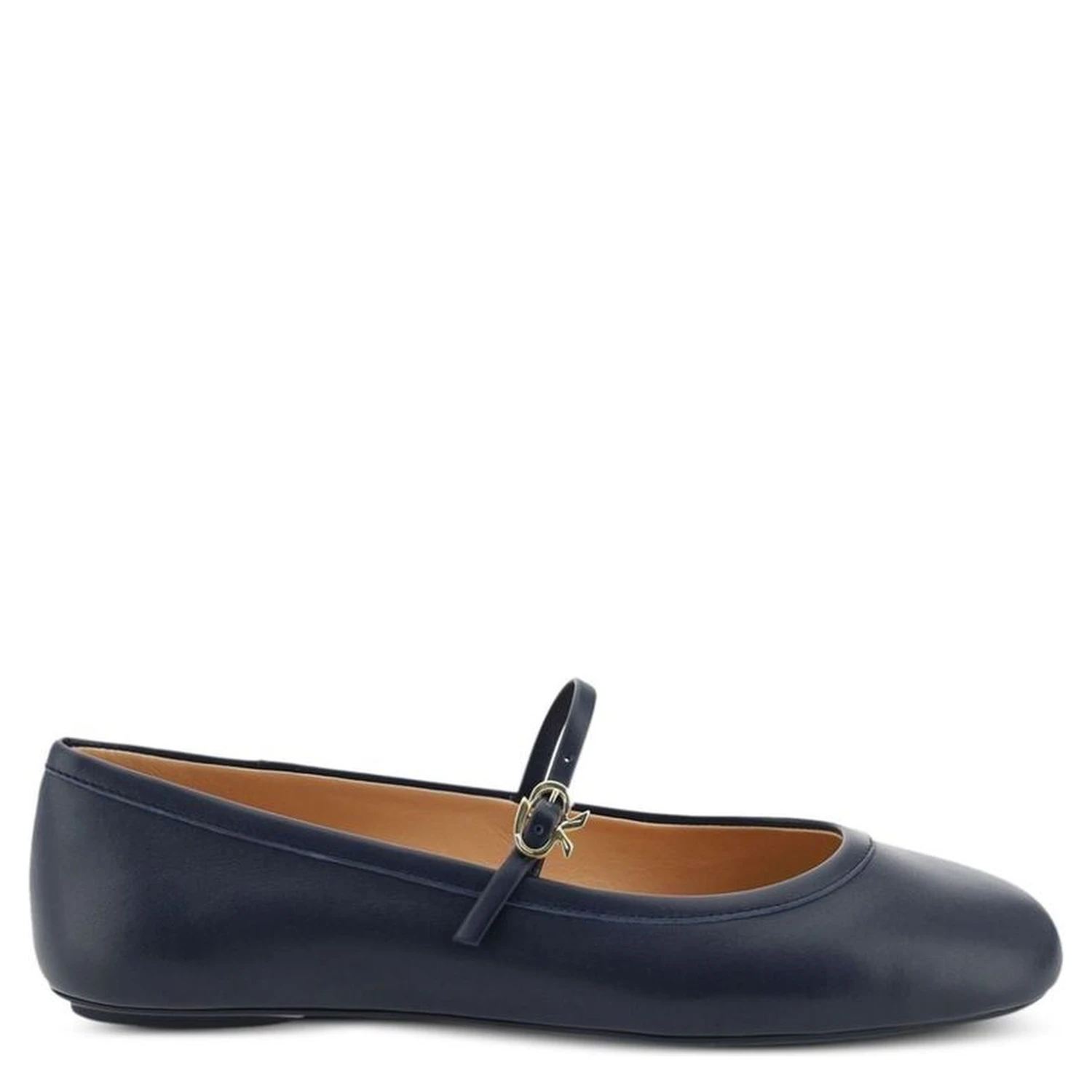 Blue Fabric Ballet Flats