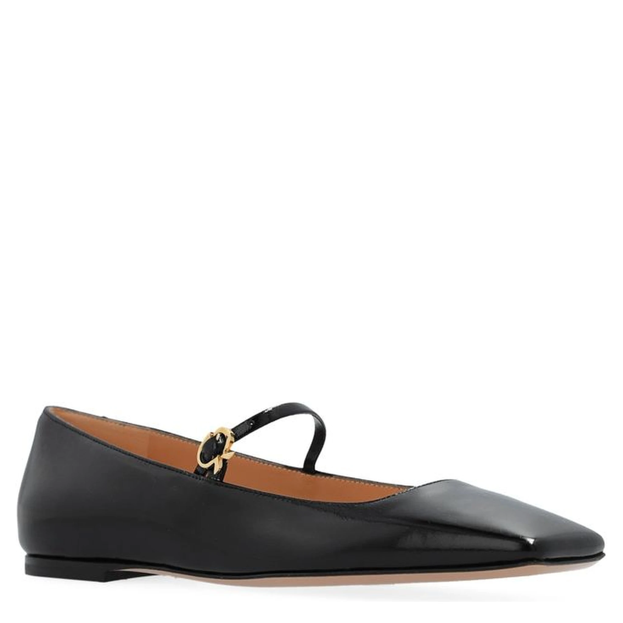 Black Calfskin Ballet Flats