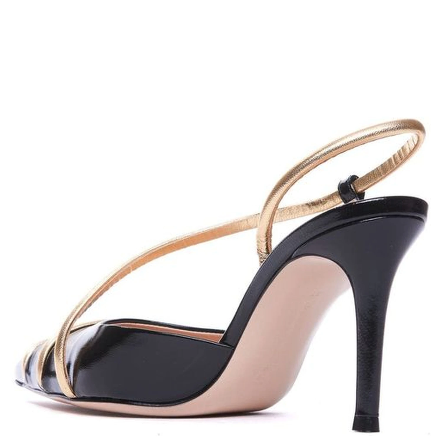 Black Lamb Leather High Heel Pumps
