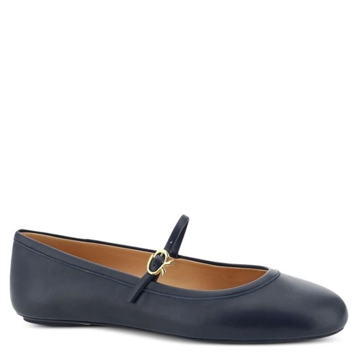 Blue Fabric Ballet Flats