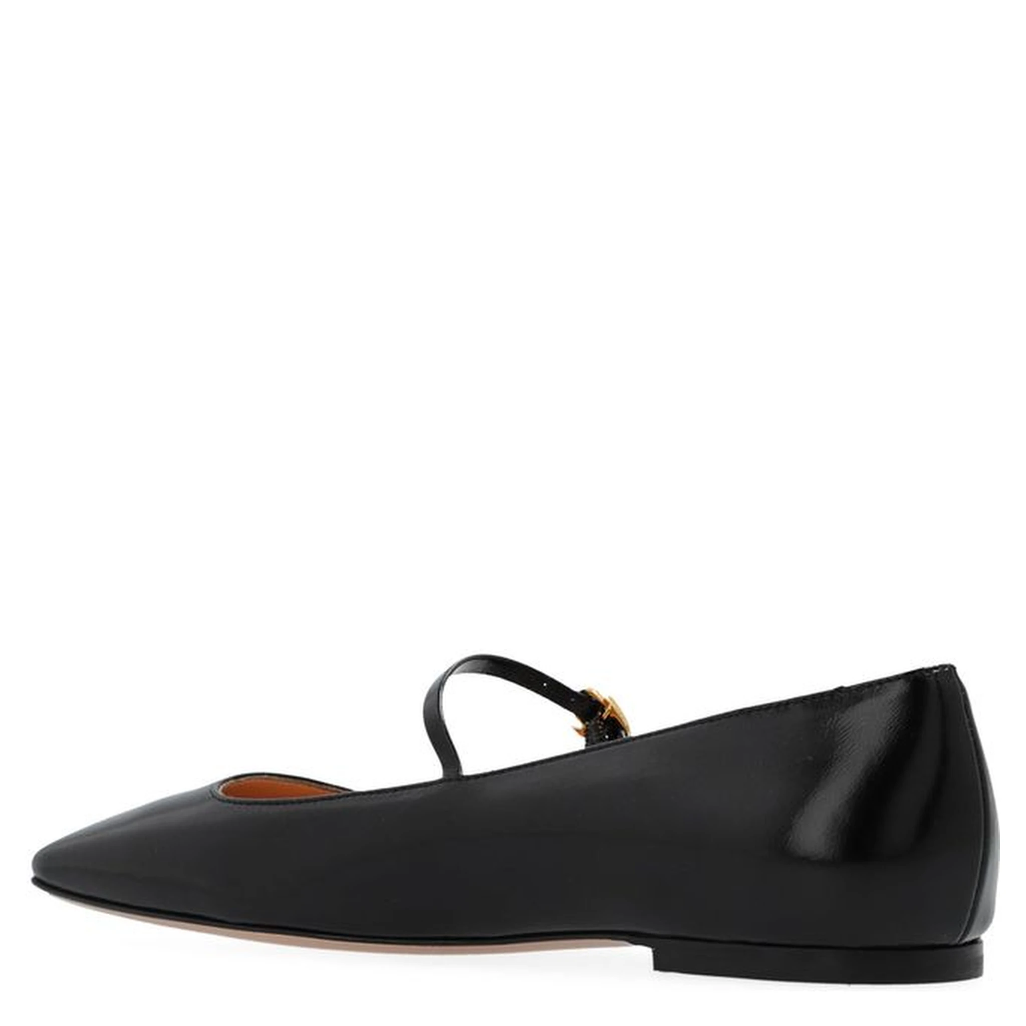 Black Calfskin Ballet Flats