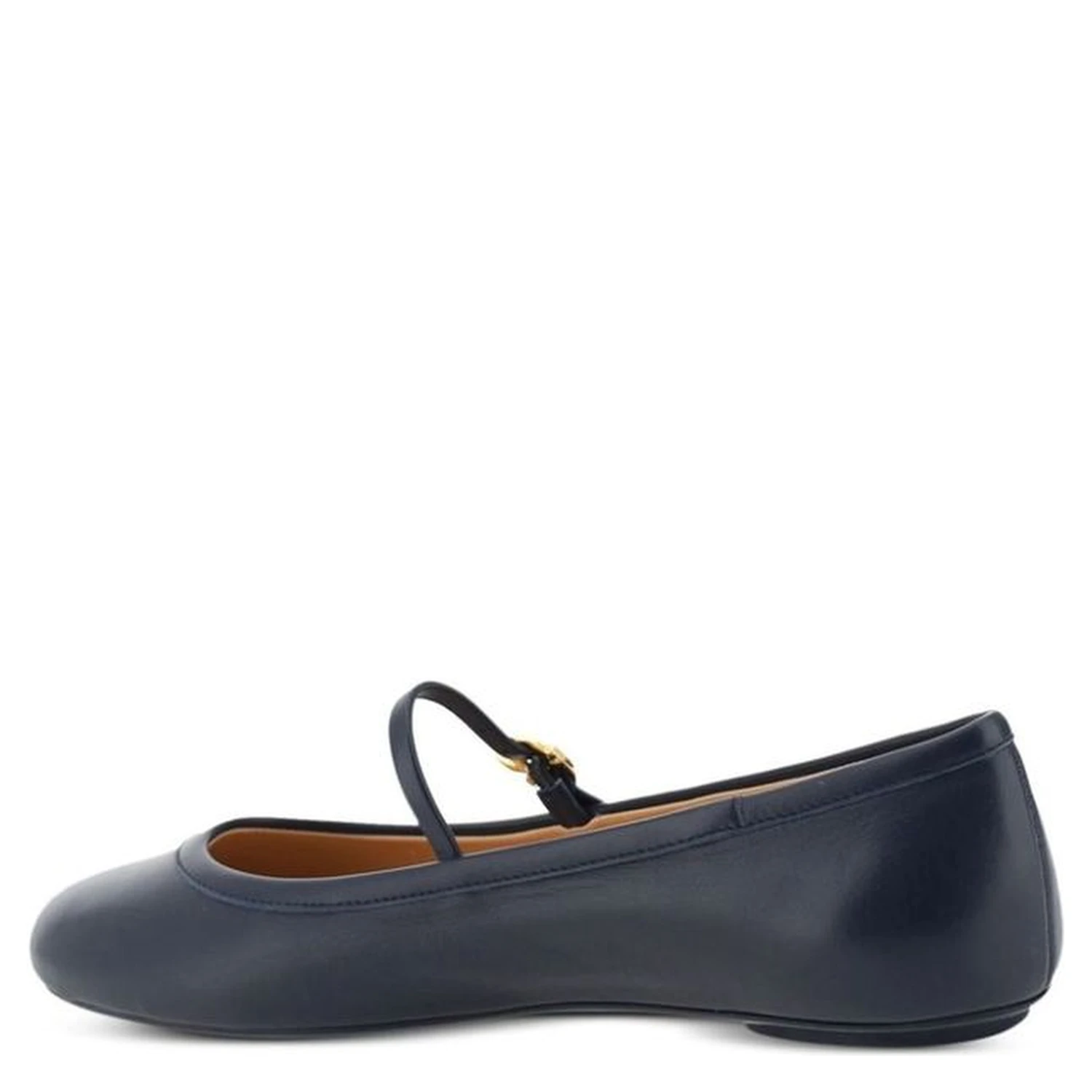 Blue Fabric Ballet Flats