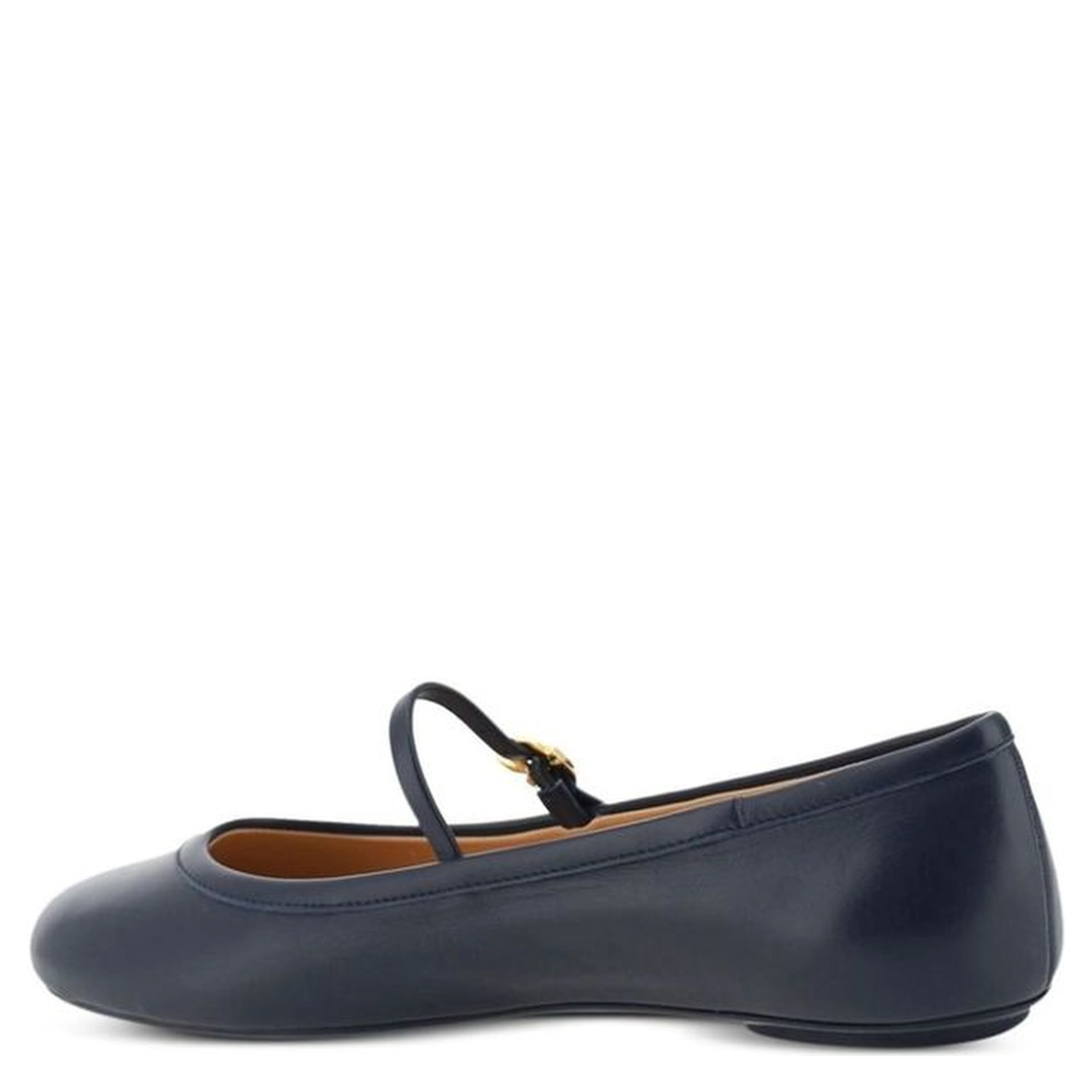 Blue Fabric Ballet Flats