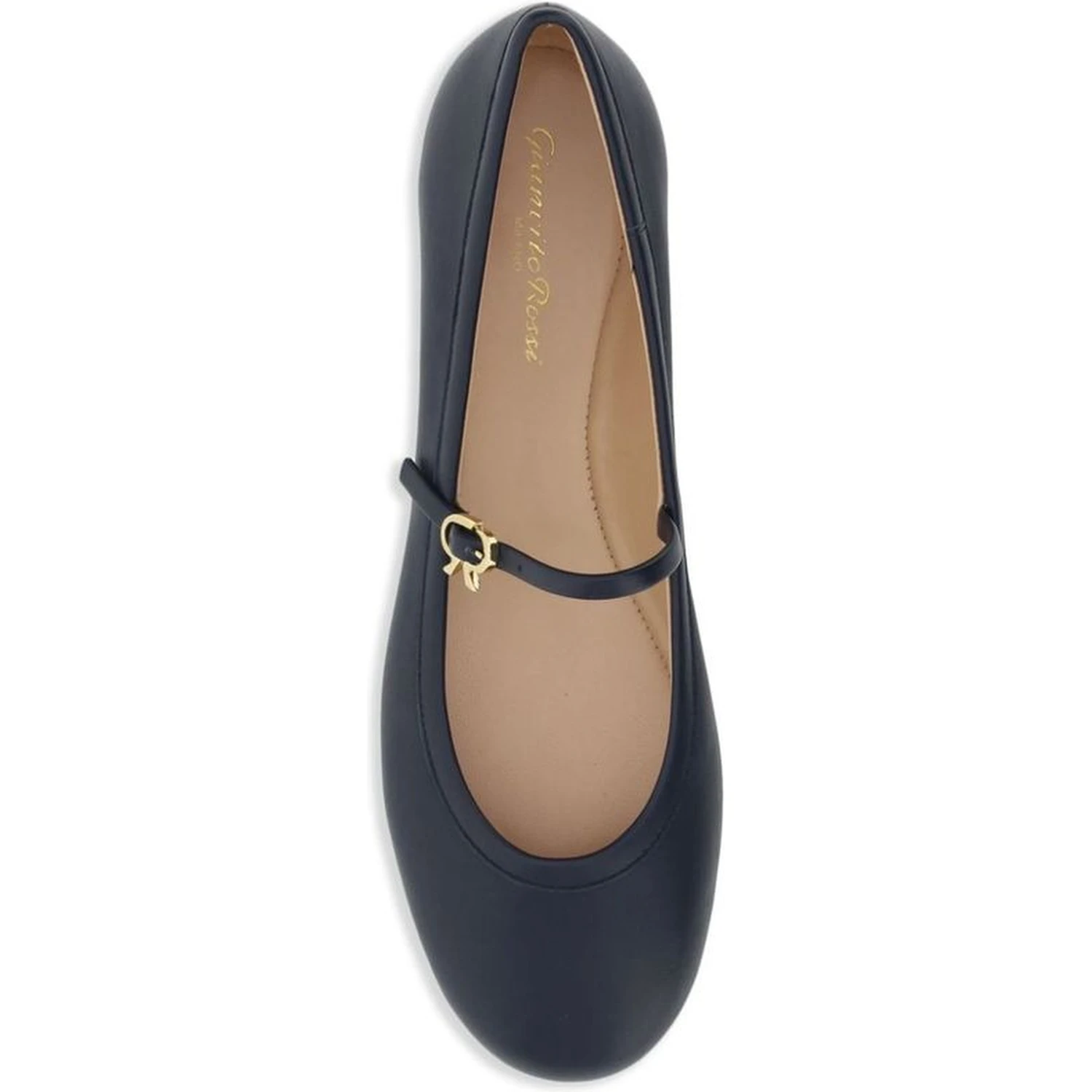 Blue Fabric Ballet Flats