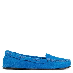 Blue Calfskin Moccassin