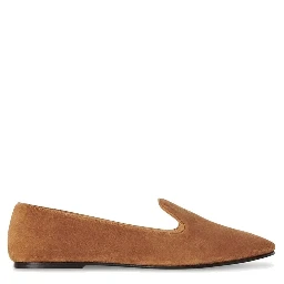 Brown Calfskin Slip-On Loafers