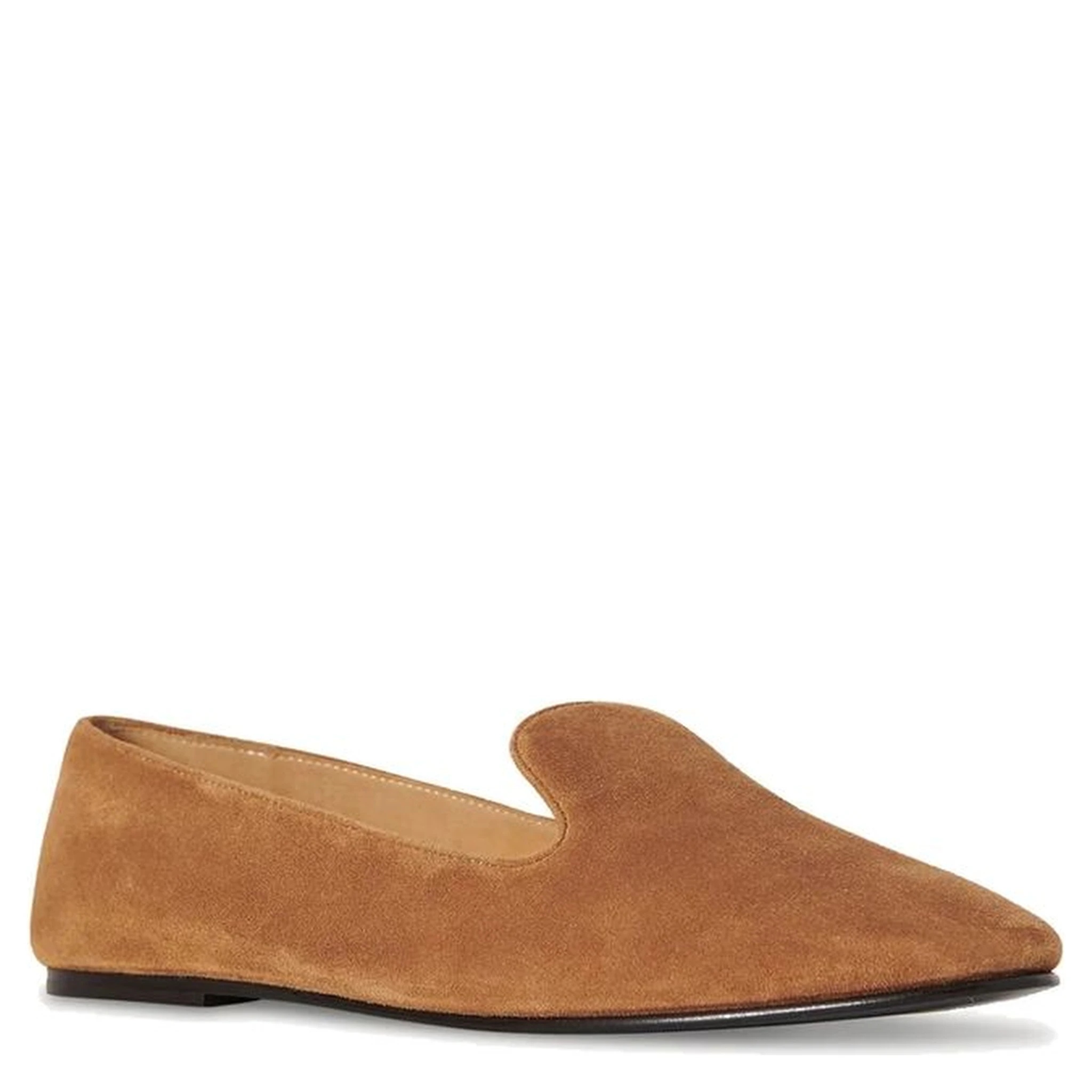 Brown Calfskin Slip-On Loafers