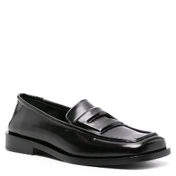 Black Calfskin Slip-On Loafers