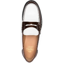 Brown Calfskin Slip-On Loafers