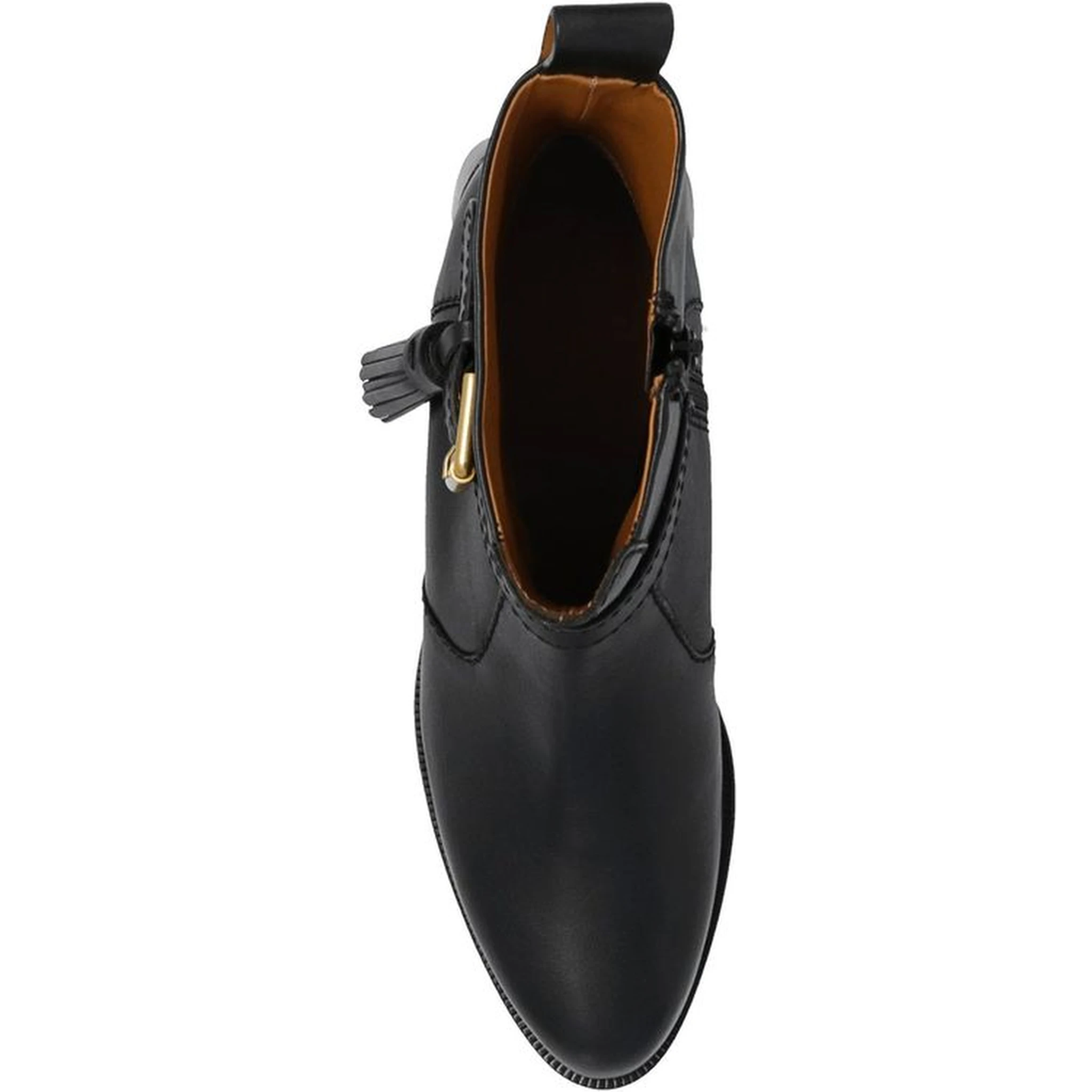 Black Calfskin Ankle Boots