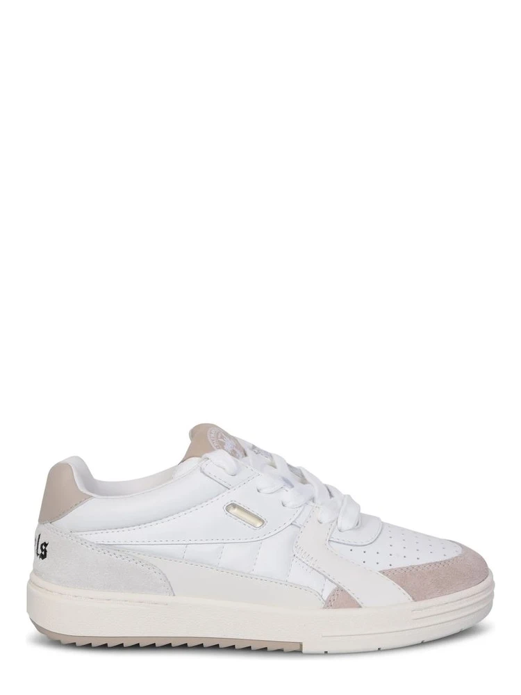 White Calfskin Low Top Sneakers