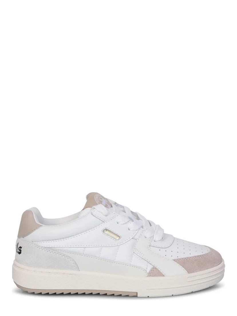 White Calfskin Low Top Sneakers