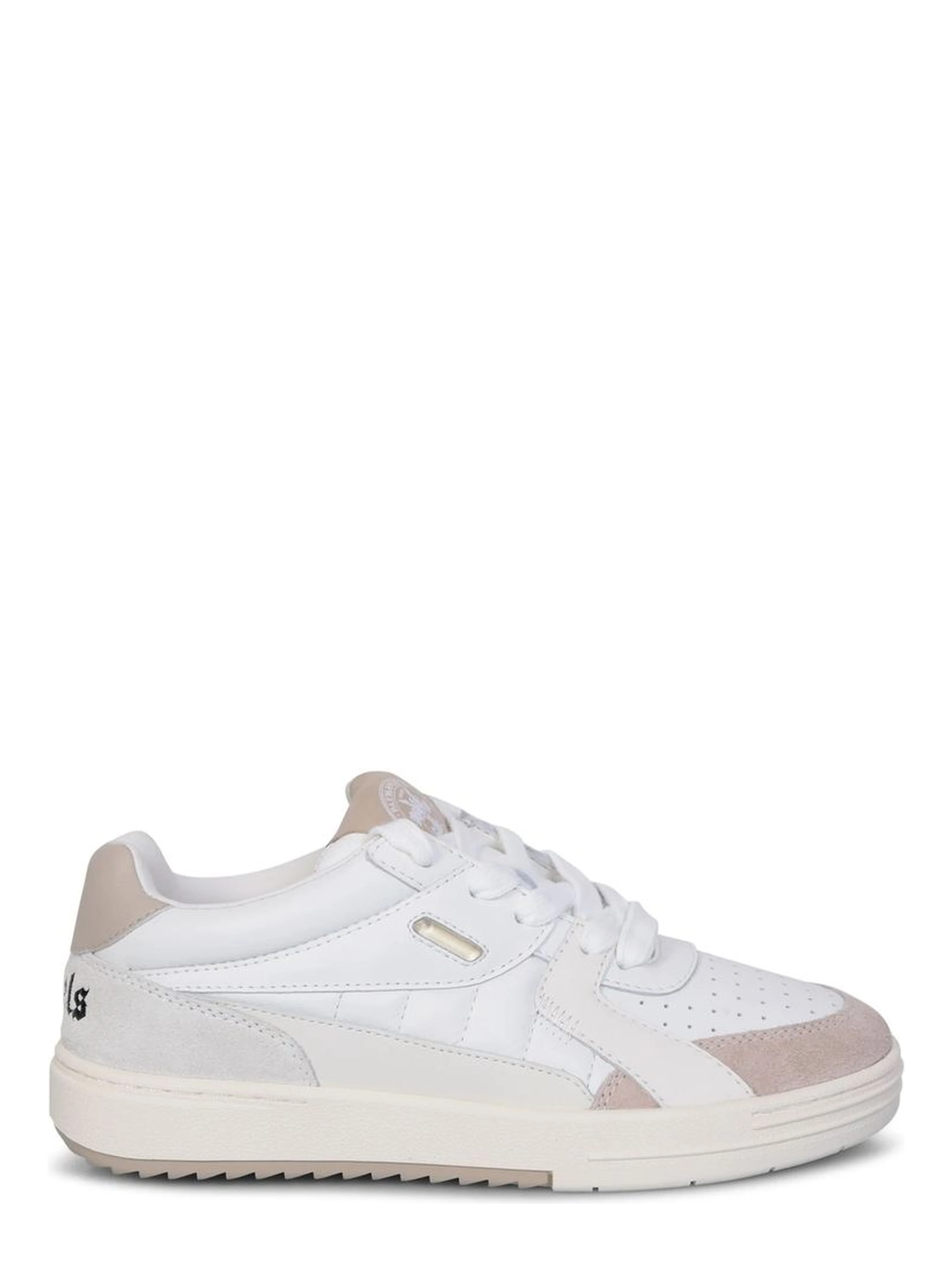 White Calfskin Low Top Sneakers