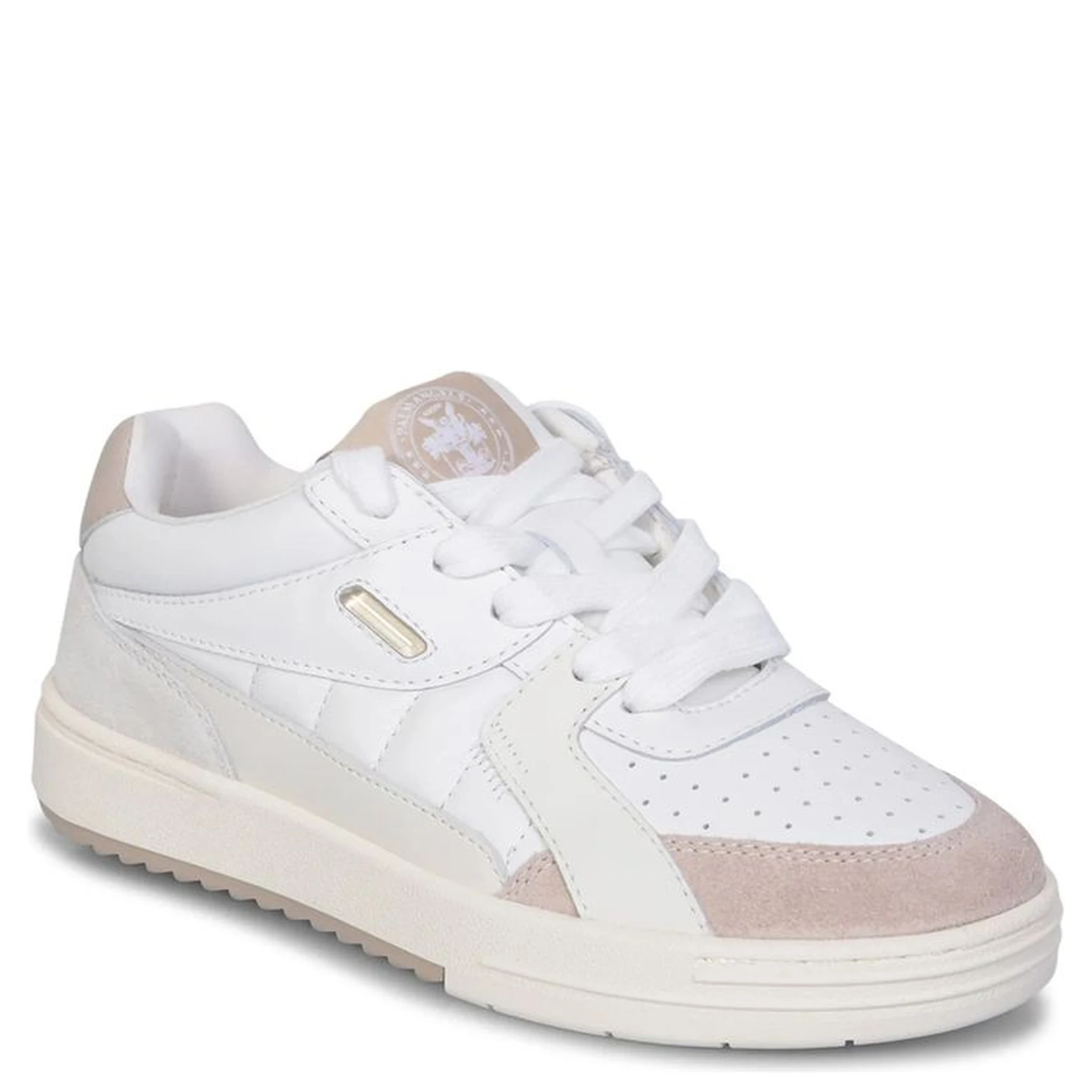 White Calfskin Low Top Sneakers