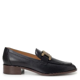 Black Calfskin Slip-On Loafers