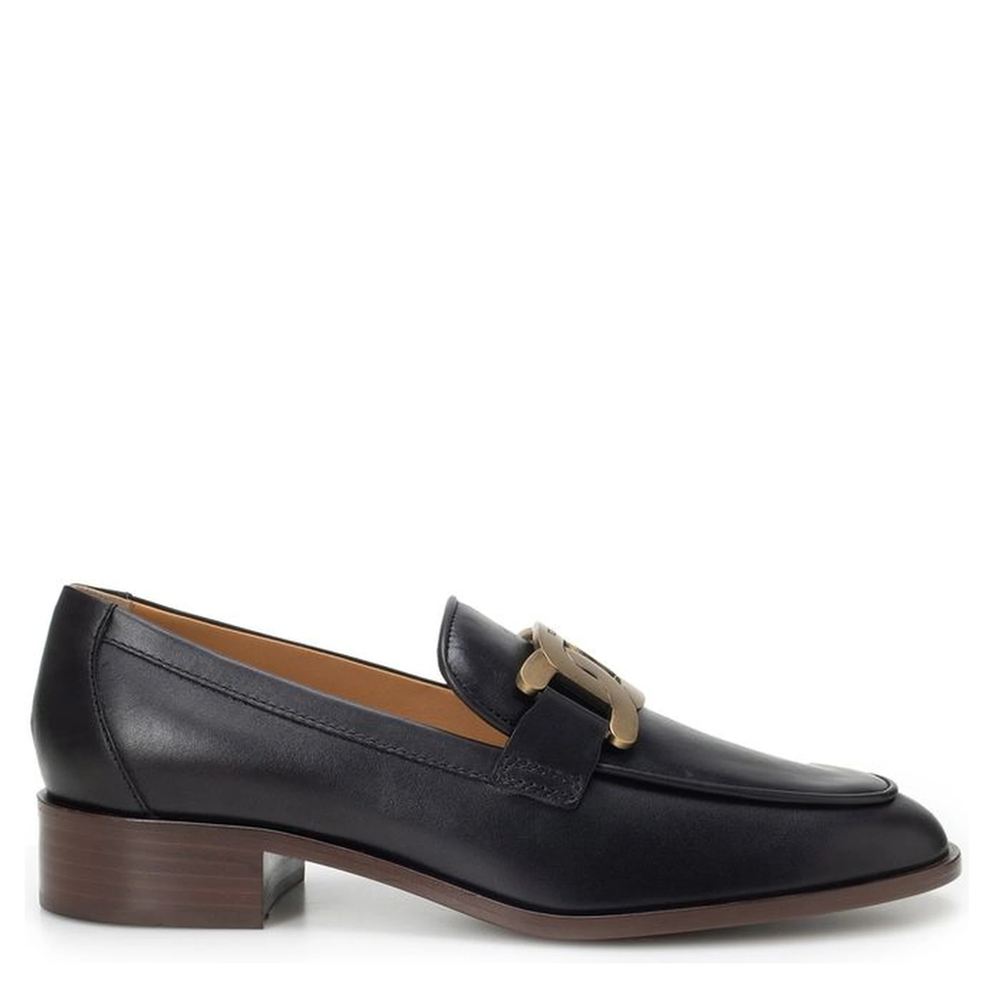 Black Calfskin Slip-On Loafers
