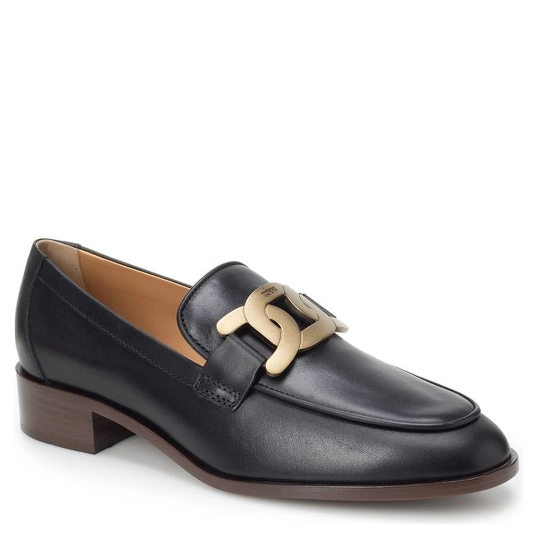Black Calfskin Slip-On Loafers