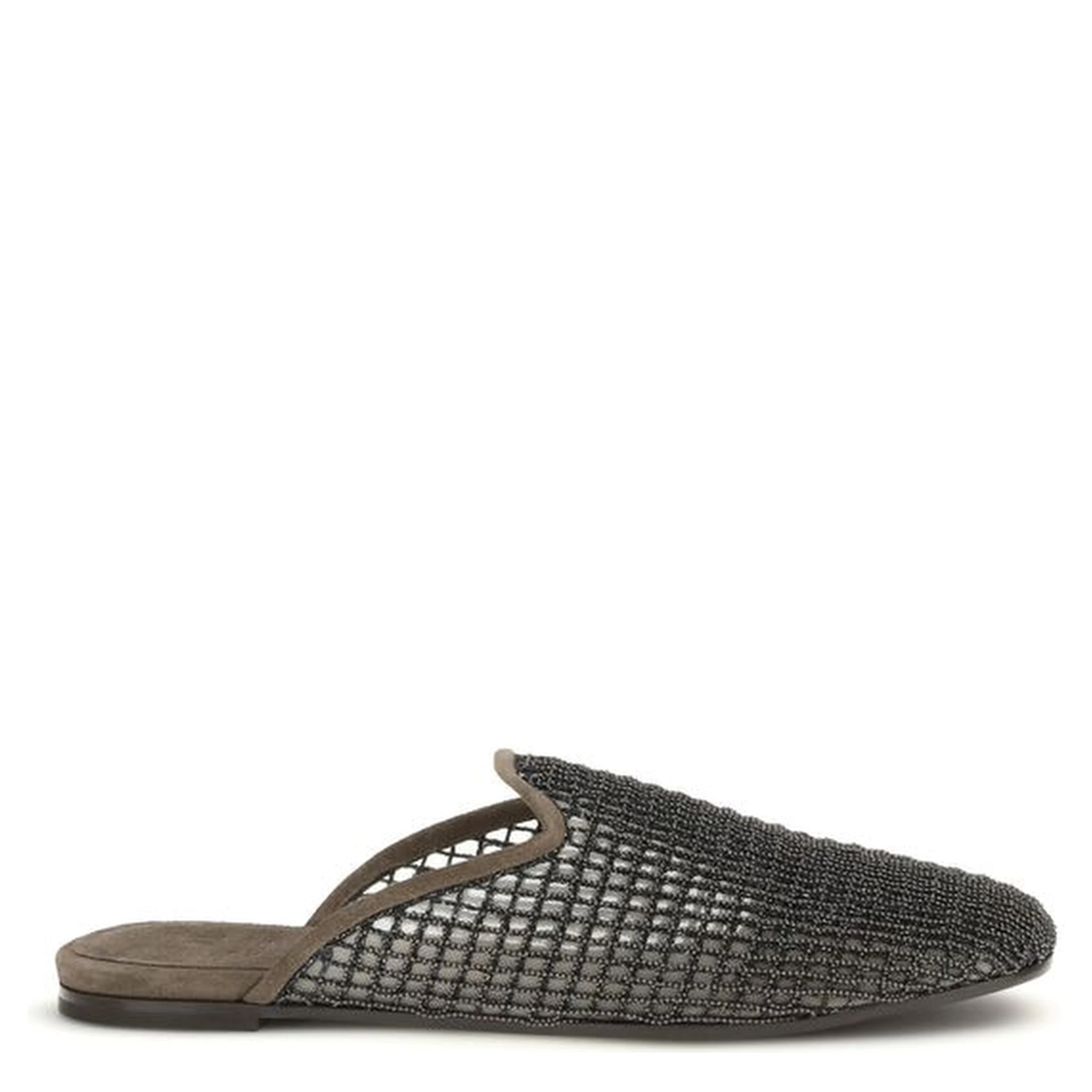 Gray Calf Leather Bos Taurus Mules