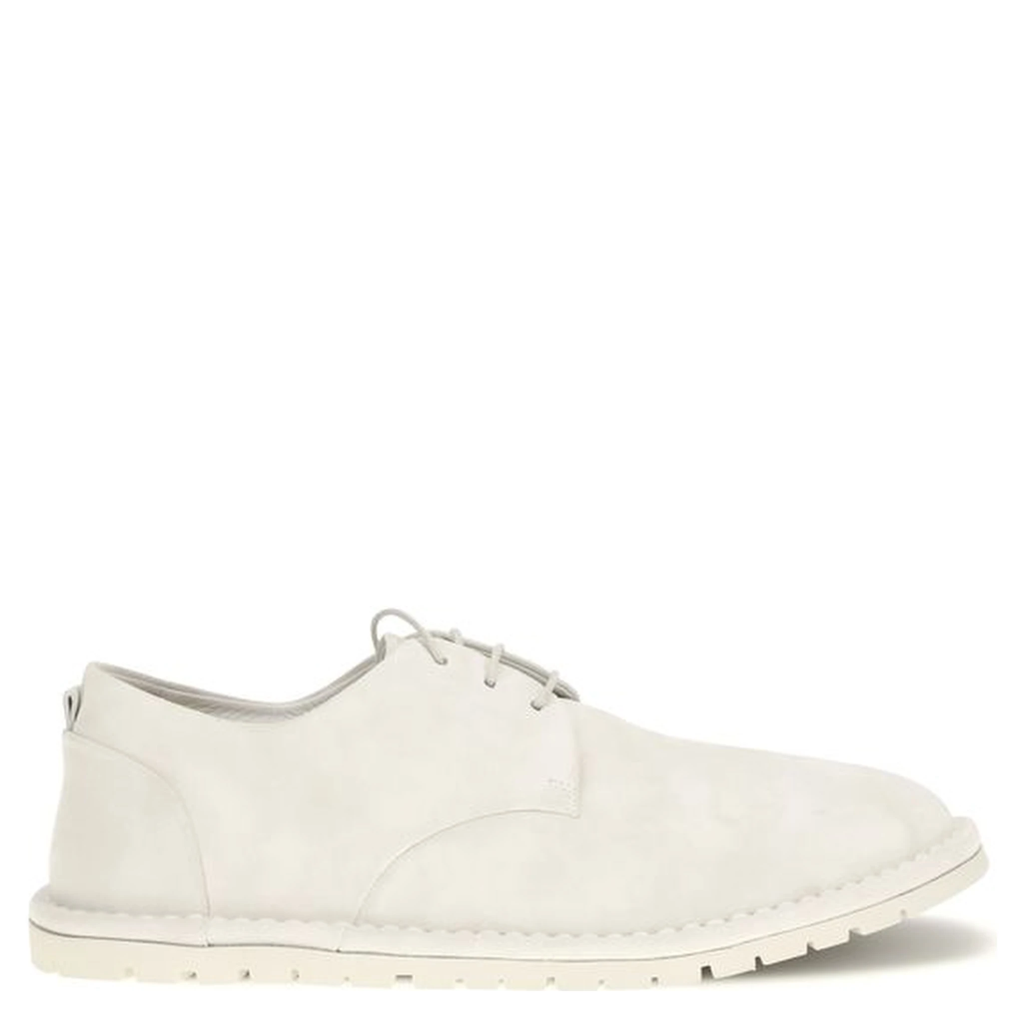 Beige Calf Leather Bos Taurus Oxfords And Derbies