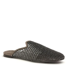 Gray Calf Leather Bos Taurus Mules