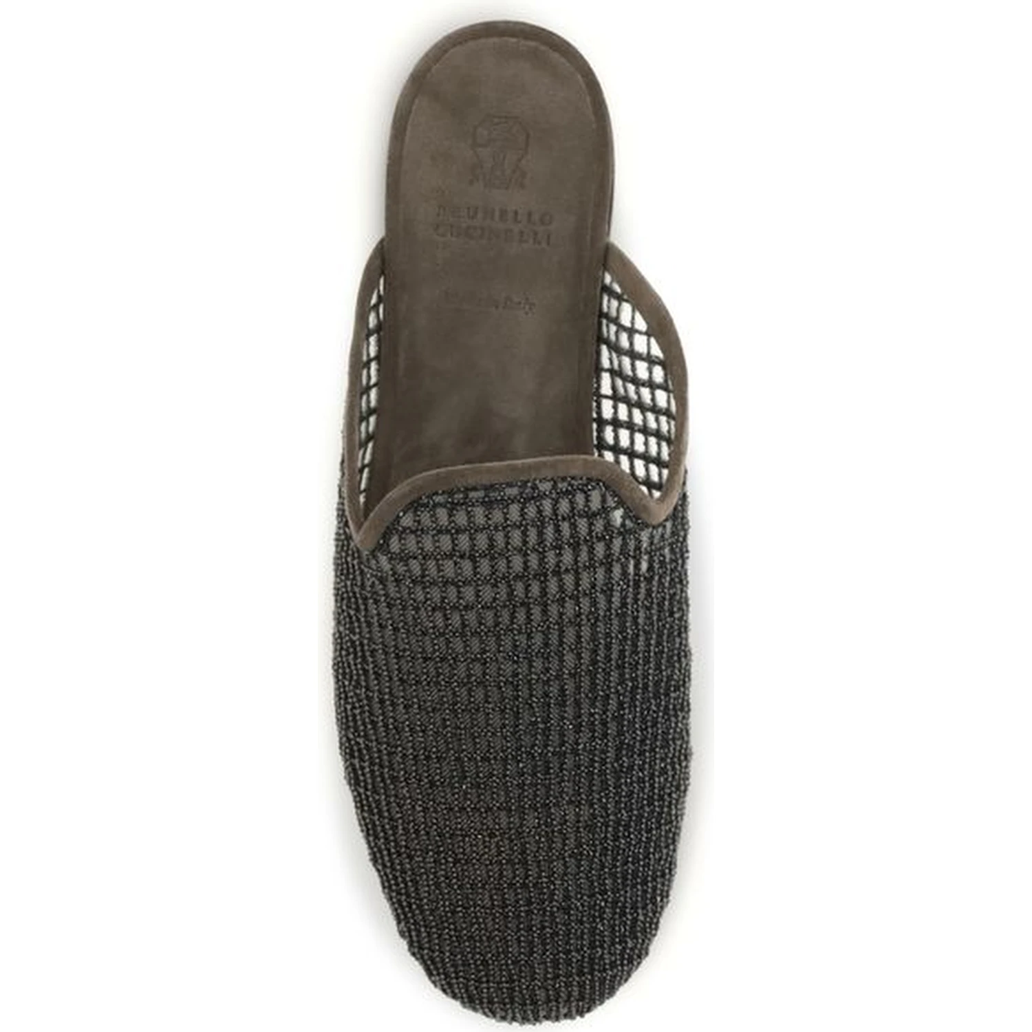 Gray Calf Leather Bos Taurus Mules